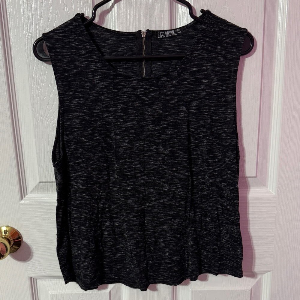Cotton On Black Sleeveless Tank Top